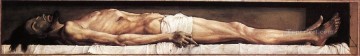 Desnudo Painting - El cuerpo de Cristo muerto en la tumba religiosa Hans Holbein el Joven desnudo
